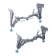 Legs for the steel bathtub Ligeya, metal