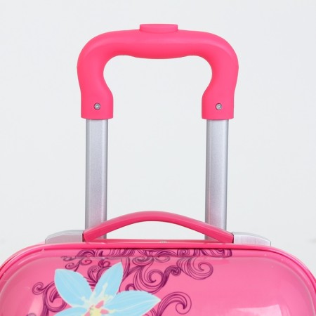 Small suitcase 18 "on a zipper, pink color-4