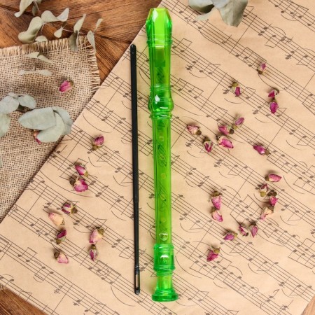 Music Life Blockflate, 8 holes, German system, green-1
