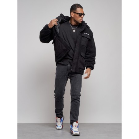 Plush jacket, size 54, black color-11