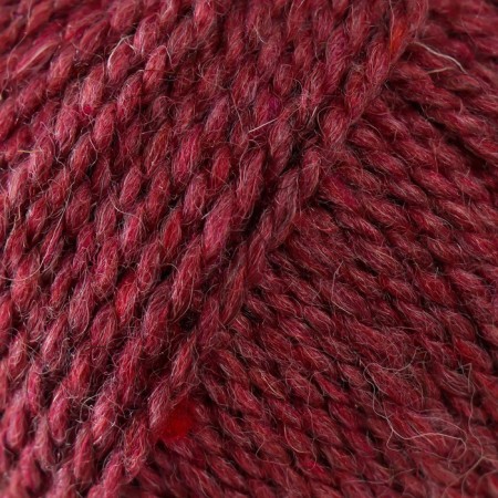 Yarn "simple" 50% wool, 50% acrylic 200m/100g (1404 dark red melange)-2