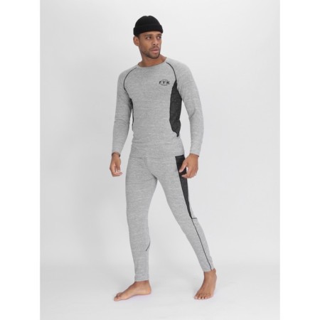 Thermal underwear is male, size 46-48, the color is light gray-1