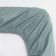 Elevanis sheet "Ethel" 140x200x25 cm, turquoise, 100% cotton, perkal