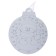 Christmas tree decoration for coloring "Snowman" 4 pcs., Brush