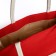 Beach bag without fastening, milk/red color