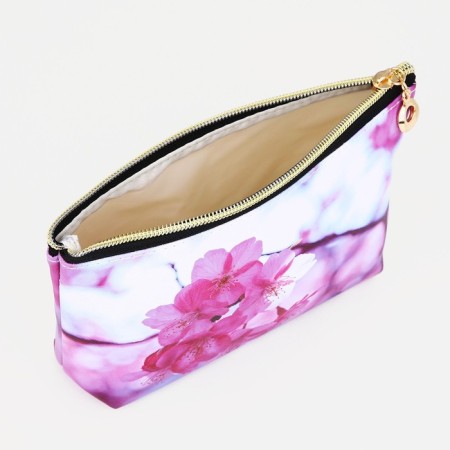 Lightning cosmetic bag, white/pink/lilac color-2