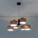 Suspended chandelier Citilux "Form" CL428261, 6x60W, E27, brown color