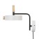 Sconces with a switch on the wire "Pianty" LED 12W 4000k white 15x26x16cm