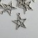 Decor for creativity Metal "Double Star" silver 2.3x2 cm