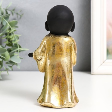 Polystone souvenir "Little Buddha in gold. Greeting" MIX 7.5x5x15 cm-3