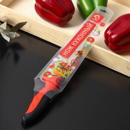 Knife - boss of the shade of Bull, blade 20.5 cm, red color-2
