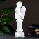 Luminous figure "Angel sitting on a column" 17x51x16cm