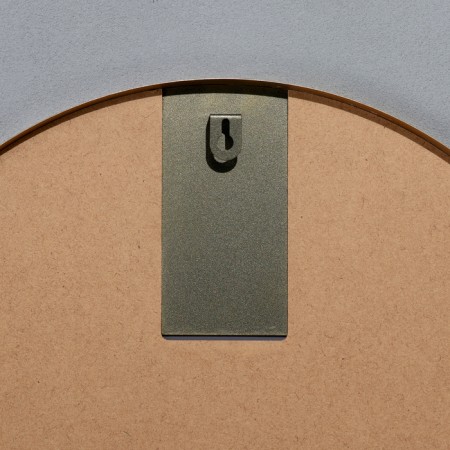 Wall mirror in a round case made of metal, d = 50, gold-3
