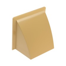 The output of the wall zein, 170 x 170 mm, d = 125 mm, with a check valve, beige