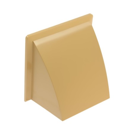 The output of the wall zein, 170 x 170 mm, d = 125 mm, with a check valve, beige