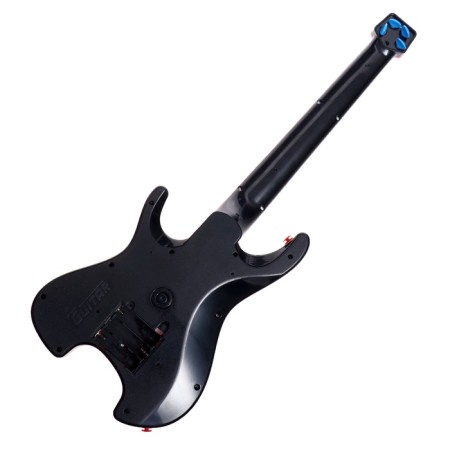 Musical guitar "Rock star", sound, light, red color-2