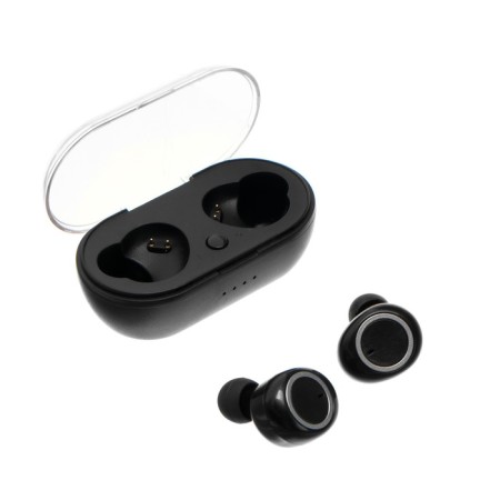 Wireless headphones Luazon VBT 1.20, vacuum, Bluetooth 5.0, 300 mAh boxing, black