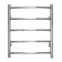 Water towel Domoterm "Calipso", P5, 5 crossbars, 500 x 700 mm, chrome