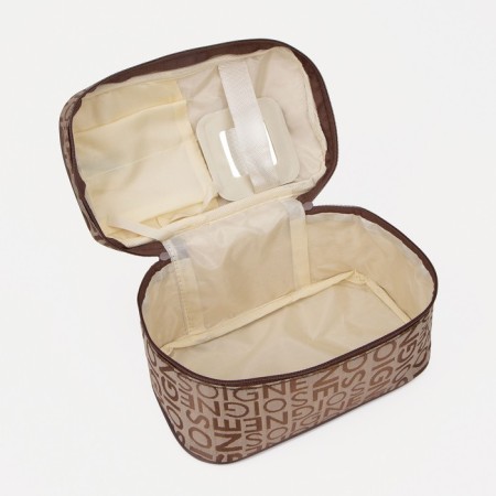 Lightning cosmetic bag, brown color-2