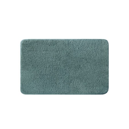 Bathroom mat IDDIS, 50x80 cm, microfiber, dark green color