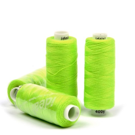 IDEAL 40/2 threads, length 366 m, color No. 628 Salad (neon), 10 pcs in units-1