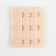 Flasp-upsurger for a bra, 3 rows 3 hooks, 5 × 5.5 cm, beige color