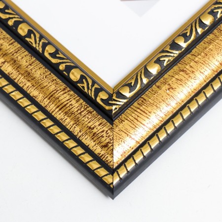 Photo frame plastic "Mira" 10x15 cm gold (plastic screen)-2