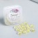 Plastic beads "Flower with yellow middle" Gloss 20 grams 0.6x1.2x1.2 cm