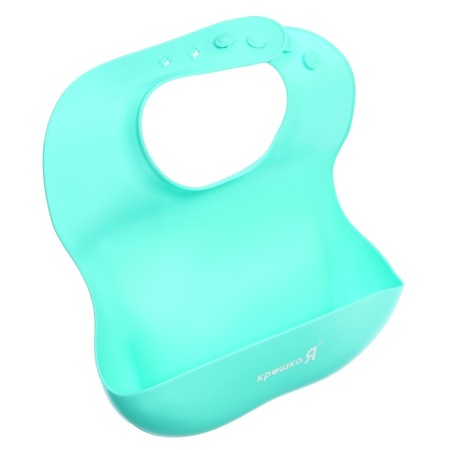 Set for feeding, food silicone, turquoise color-7