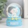 Souvenir Polystone Water Ball Light "Bunny on the crescent" mix 6x6x8.5 cm