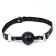 Gag BDSM Oka-hips, classic, adjustable belt, PU, ​​ABS, 500 x 45 mm, black