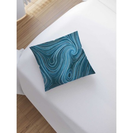 Decorative pillowcase "Blue vortex", on lightning, size 45x45 cm-1