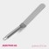 Bruttle blade curved shade 31.5 × 3 cm, working part is 19.2 cm
