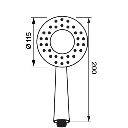 Shower Lake Zein Z410, plastic, 1 mode, white/gray color-4