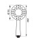 Shower Lake Zein Z410, plastic, 1 mode, white/gray color