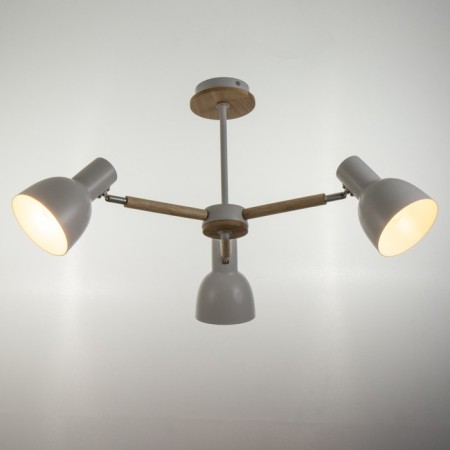 Svetogor chandelier "Project" 3x60W E27 white/beige