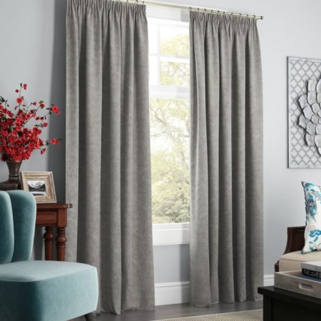 Set of curtains "Soft", size 240 x 270 cm - 2 pcs, gray