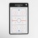 Tactical bilateral magnetic board for hockey, 38 x 23 cm