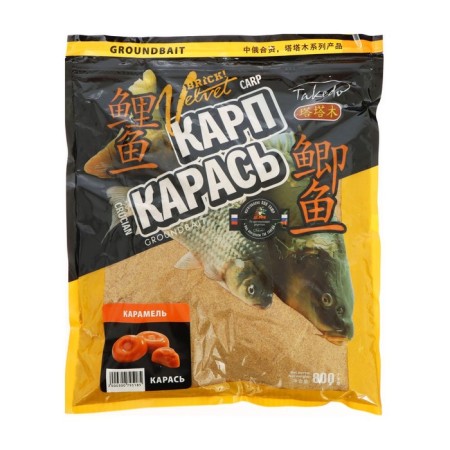 Bait TAKEDO Brick Velvet, Karas, Caramel, 800 g