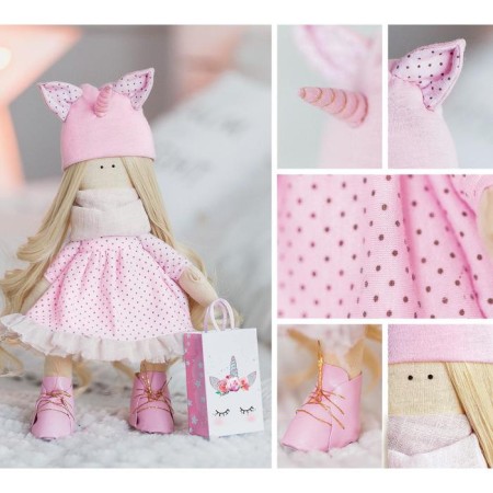 Sewing kit. Interior doll "Roots", 30 cm-3