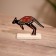 Kangaroo souvenir on a stand, wood 11x4x8 cm