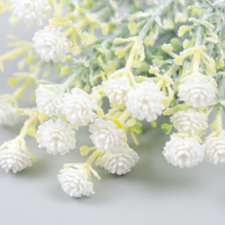 Flowers for decorating "Shabo clove" White 1 bouquet = 6 heads 17 cm-2