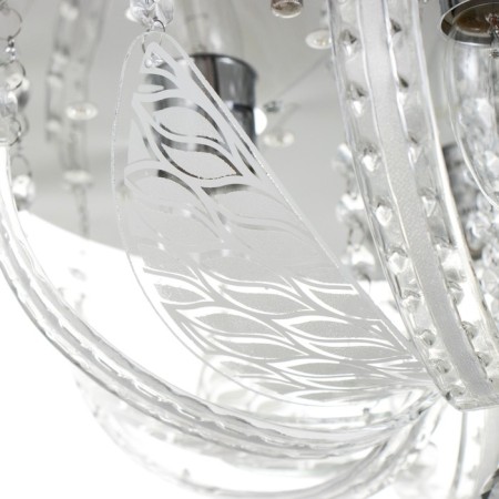 Svetogor chandelier "Dinzhou" 4x60W E27 LED lighting chrome 40x40cm-9
