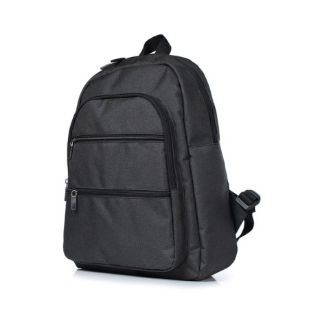 Youth backpack, synthetic fabric, 390x290x170 cm, black