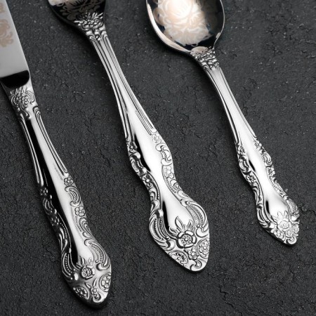A set of cutlery "Troika", 24 items, art painting, decorative box-2