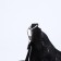 Bag-baget with a zipper, black color