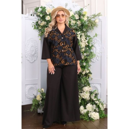 Female jacket, size 52, black color-7