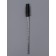Brushes for eyebrows and eyelashes, set - 10 pcs, 10 cm, black/transparent color