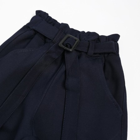 School pants for girls, dark blue color, height 152 cm-1
