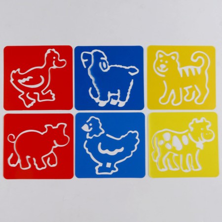 Stencils "Pets" sheet of paper, set of 6 pcs.-5